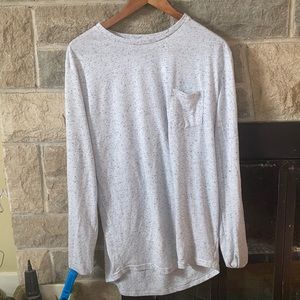 White speckled Long sleeve T-shirt